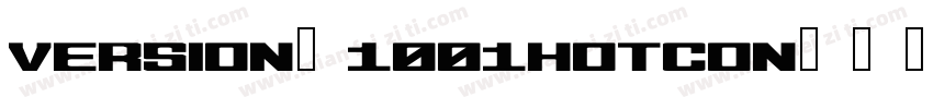 Version 1001hotcon字体转换